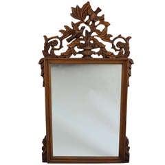 Carved Mirror with Birds
