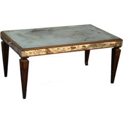 Vintage Mirrored Coffee Table with Wonderful Patina