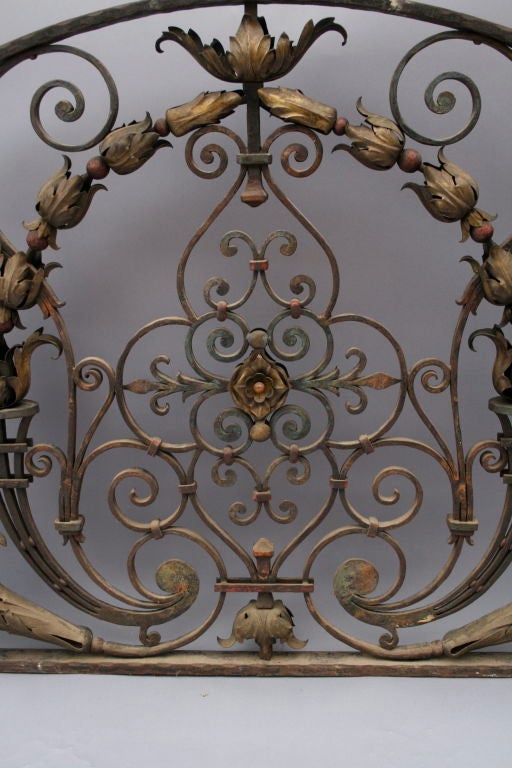 20th Century Finely Detailed Wrought Iron Arch, c.1920's