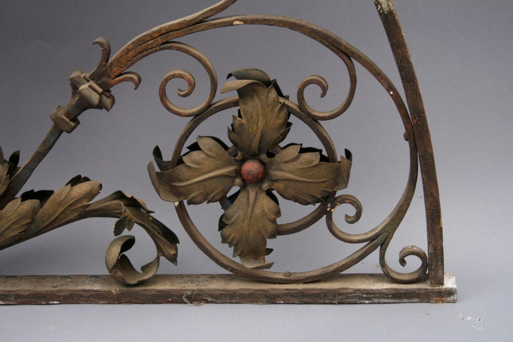 Finely Detailed Wrought Iron Arch, c.1920's 2