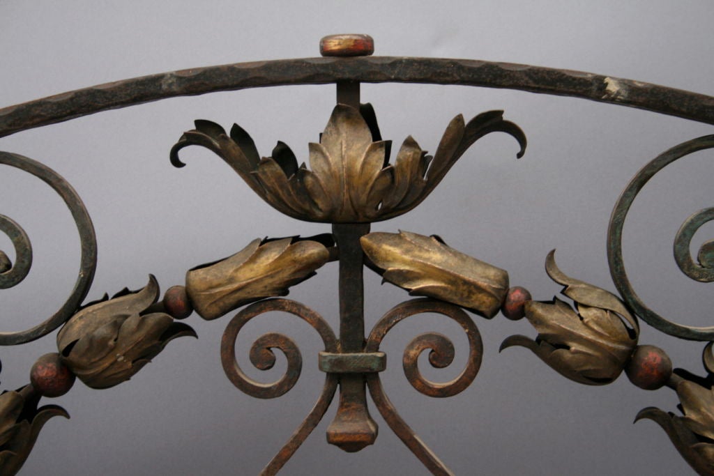 Finely Detailed Wrought Iron Arch, c.1920's 3