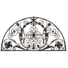 Finely Detailed Wrought Iron Arch, c.1920's