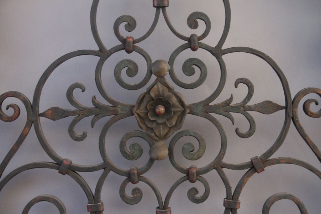 Finely Detailed Wrought Iron Arch, c.1920's 4
