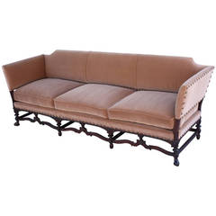 Custom Walnut Spanish Revival Sofas