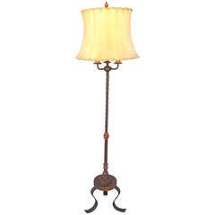 Tall Monterey Floor Lamp With Rawhide Shade