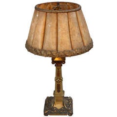 Antique 1920s Beautiful Mica Table Lamp