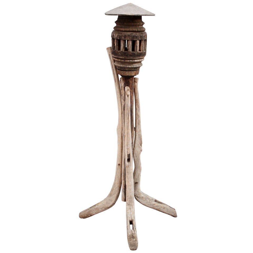 Great Folk Art Floor Lamp