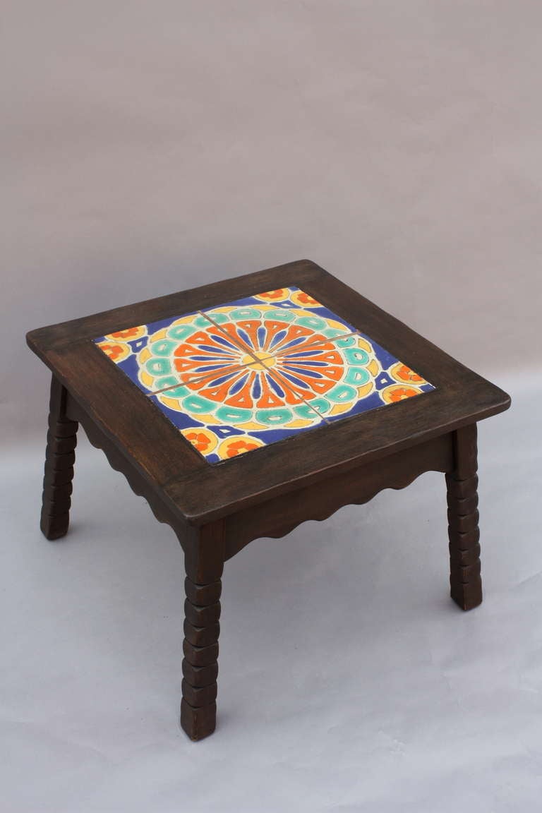American Signed Monterey Tiled Table