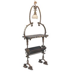  Spanish Revival Table w/Lamp