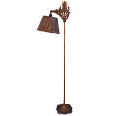 1920s Galleon Motif Bridge Lamp