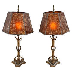 Pair of 1920's Table Lamps