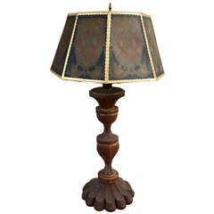 Table Lamp With Metal Mesh Shade