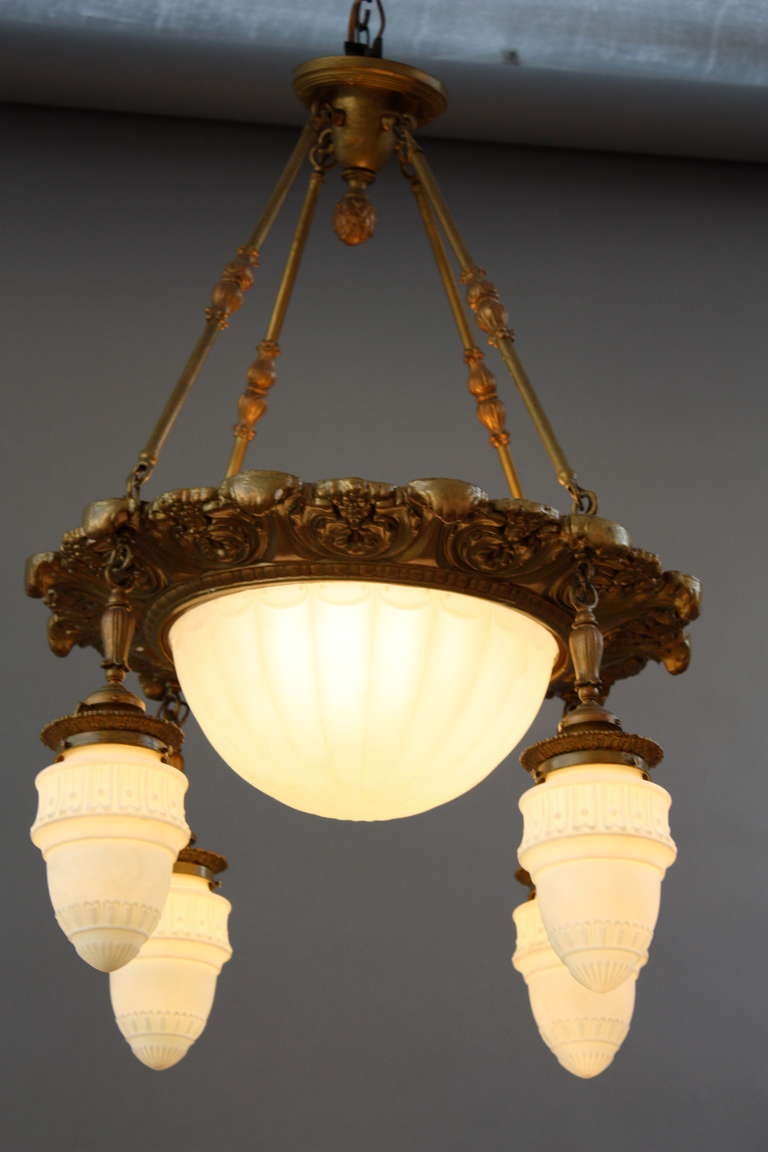 20th Century Turn Of The Century Transitional Chandelier