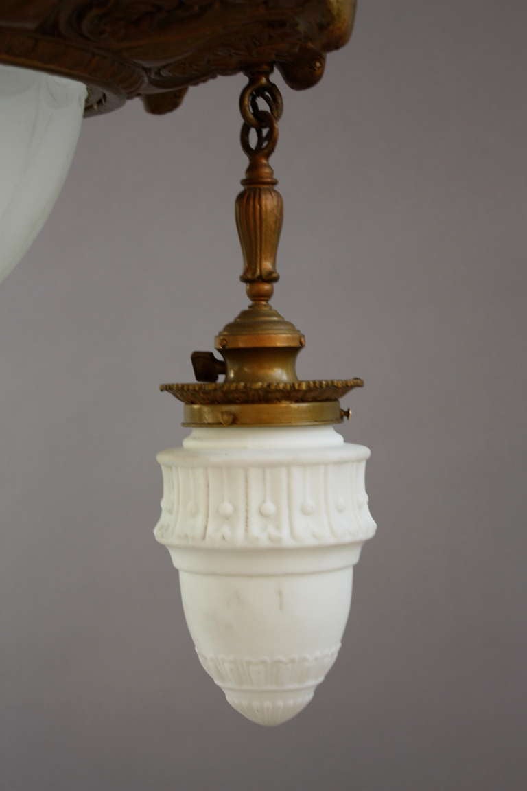 Turn Of The Century Transitional Chandelier In Excellent Condition In Pasadena, CA