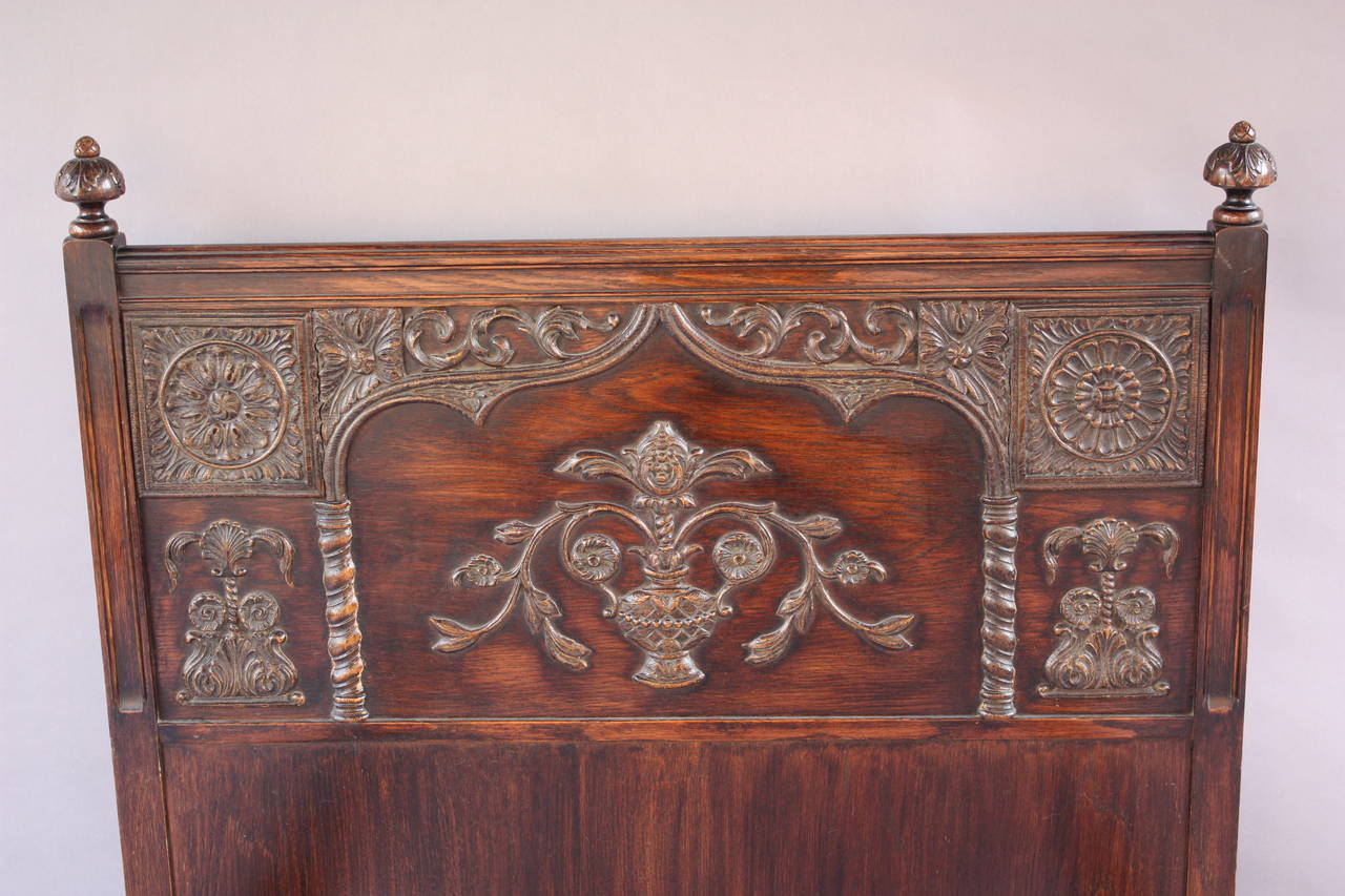North American Antique Pair of Spanish Revival Twin Beds