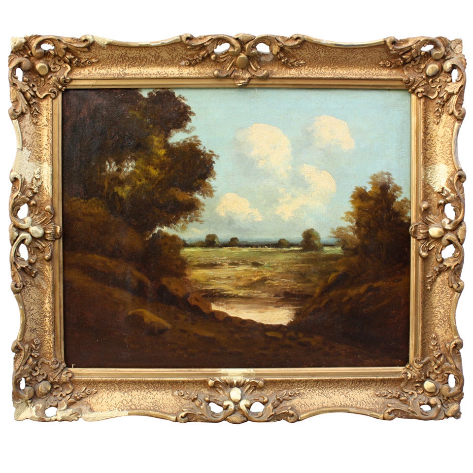 Beautiful Turn-of-the-Century Landscape Painting