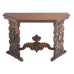 Ornately Carved Console Table