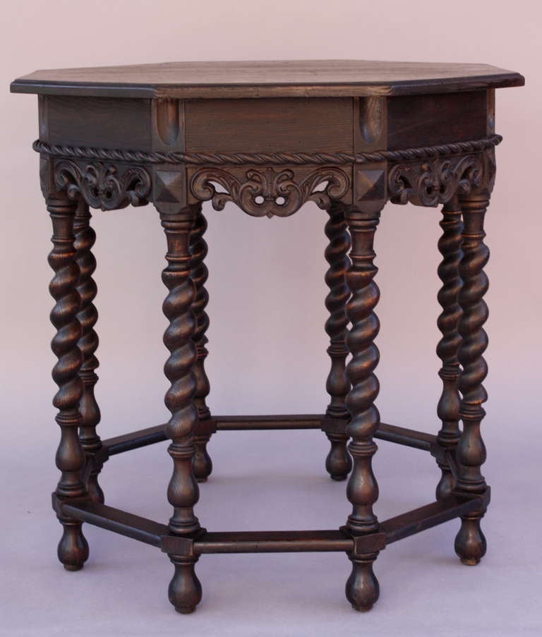 1920's Octagonal Spanish Revival Table