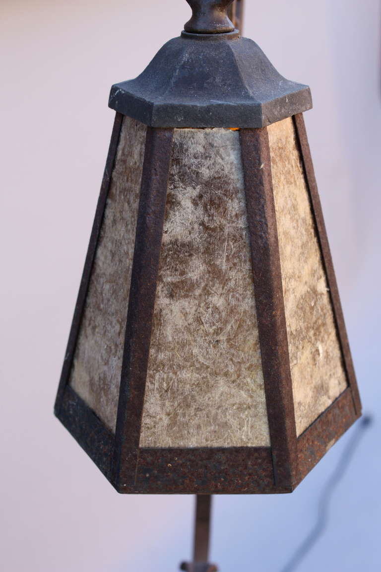 Unknown 1920's Wrought Iron Floor Lamp