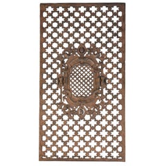 1920's Finely Cast Iron Panel, 1 of 3