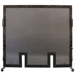 1920's Wrought Iron Fire Screen