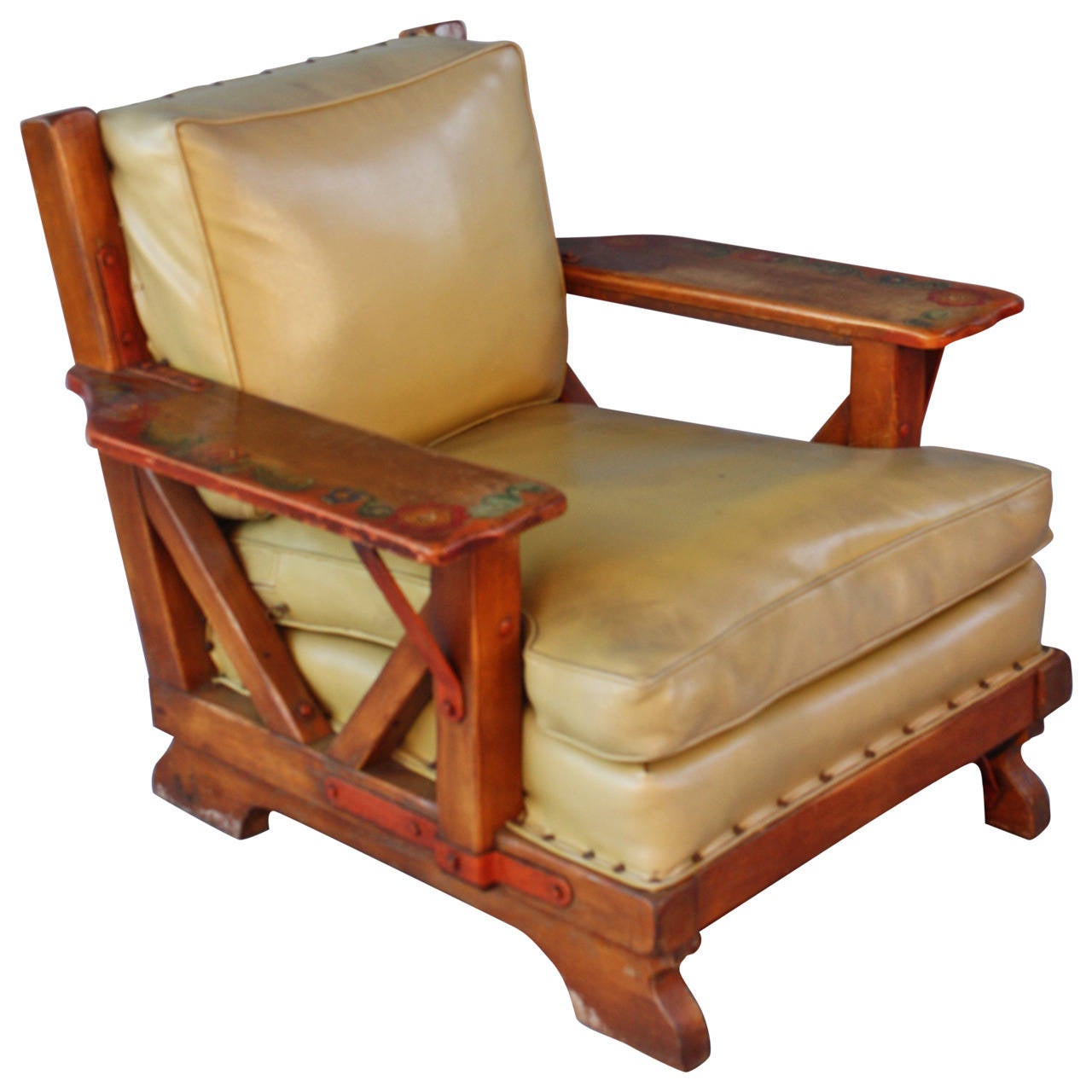 Antique Rancho LargeScale Monterey Armchair at 1stdibs