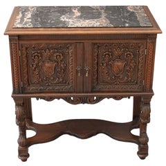 Antique Elegant Marble-topped Humidor