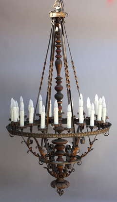 1920s Large Outstanding Chandelier