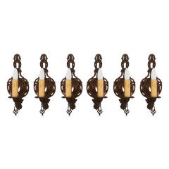 Antique Five 1920
s Single Sconces - priced individually