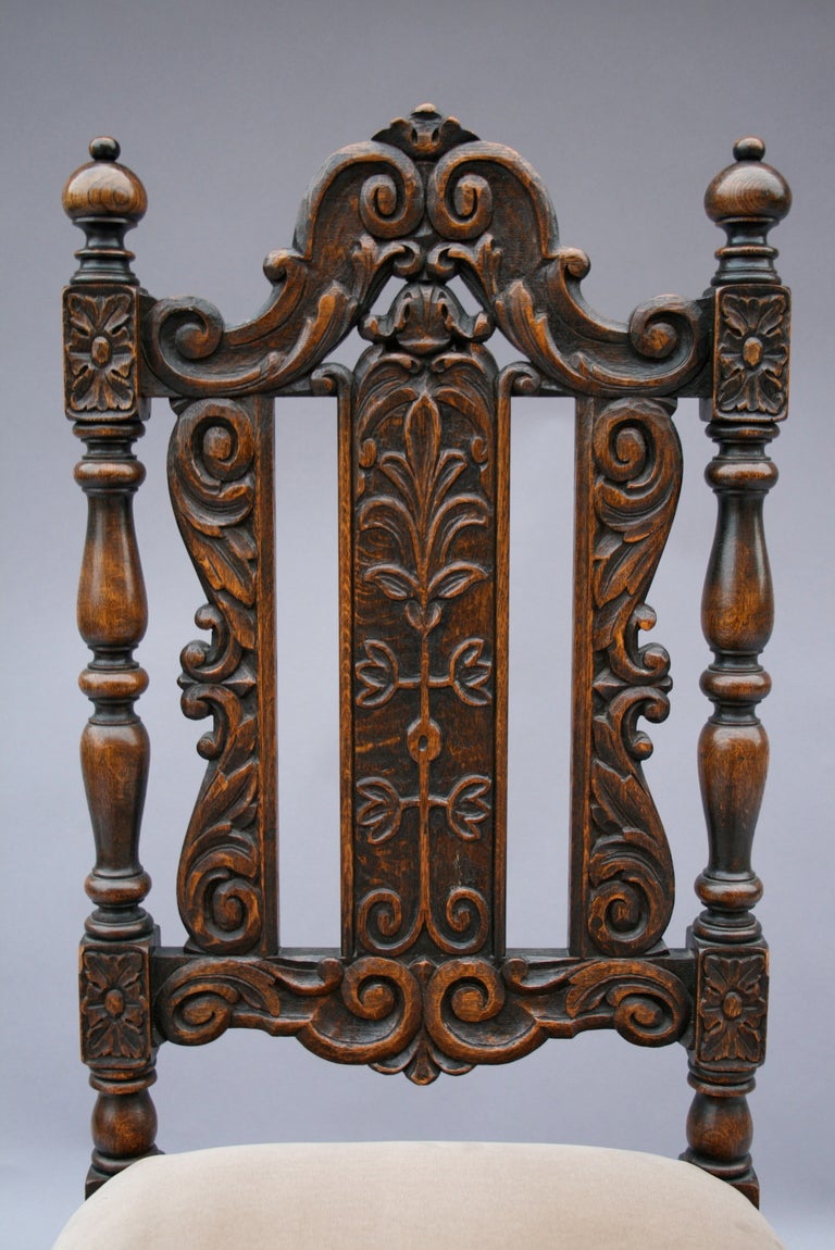 Antique Set Of 8 Marshall Laird Dining Room Chairs at 1stDibs