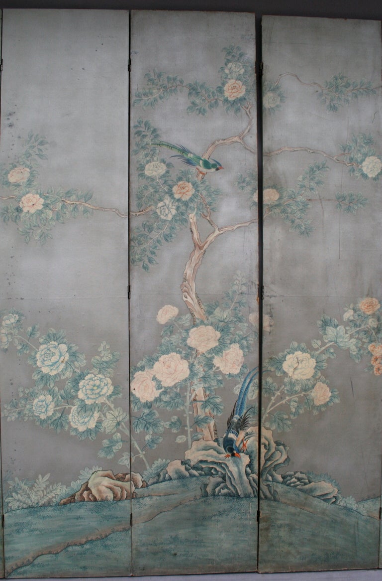 Six Panel Floor Screen Attributed to Robert Crowder 1
