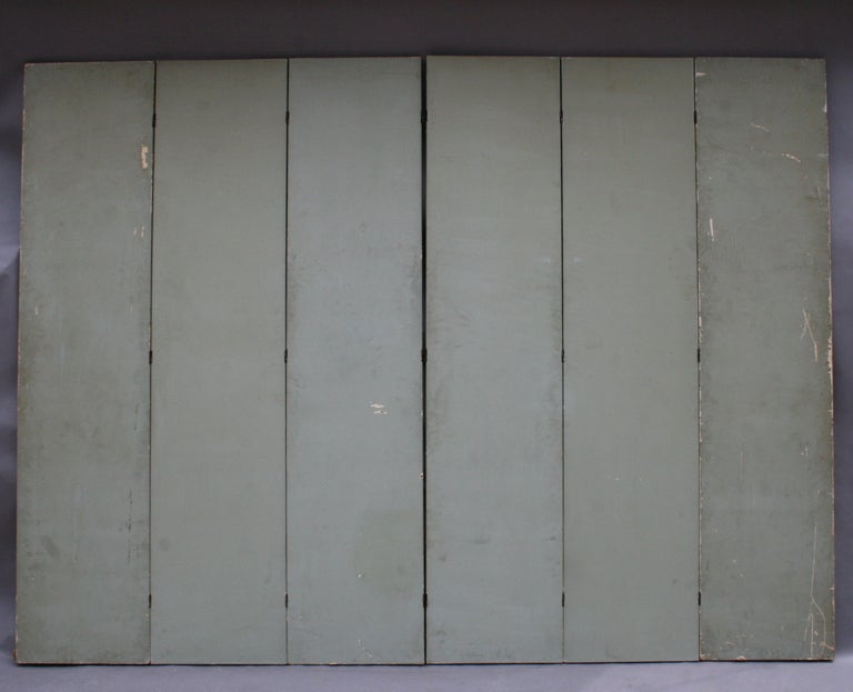 Six Panel Floor Screen Attributed to Robert Crowder 4
