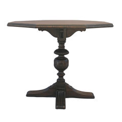 Antique Octagonal Spanish Revival Game Table