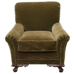 1920's Armchair with Mohair Upholstery