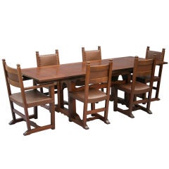 Imperial Dining Table and Set of 6 Chairs