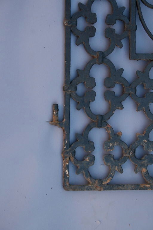 single wrought iron gates