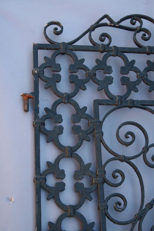 single wrought iron gate