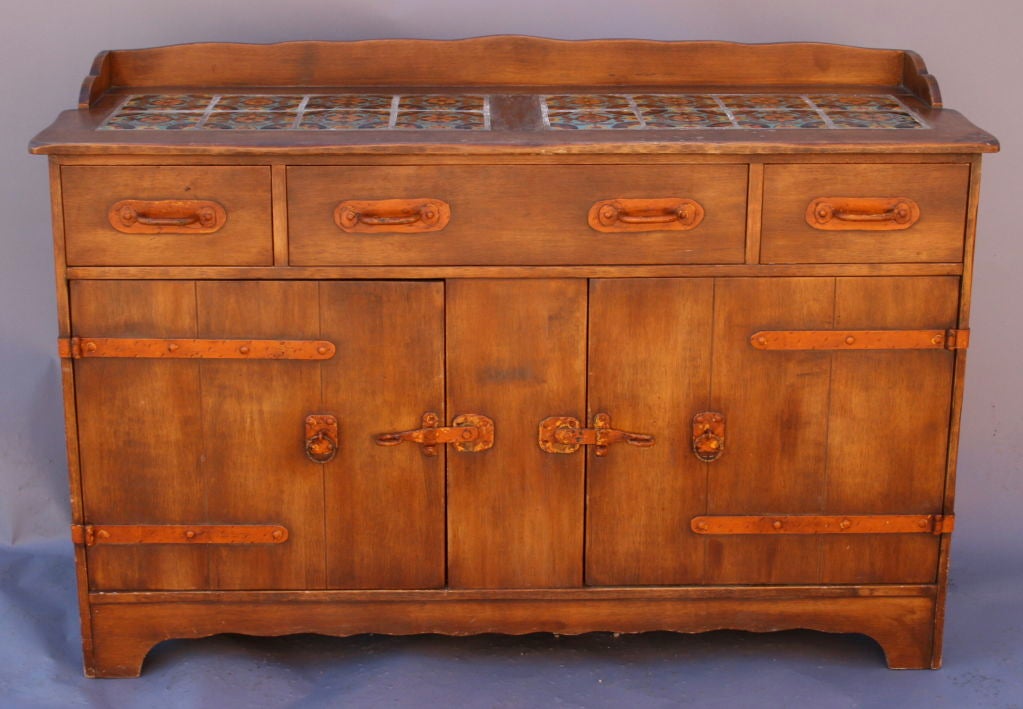 Rare Tiled Monterey Sideboard