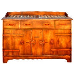 Rare Tiled Monterey Sideboard