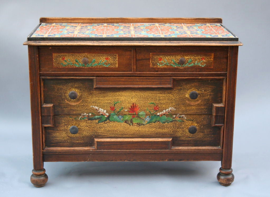 American De Anza Hotel Tiled Sideboard # 2