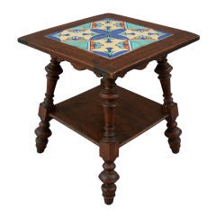 1920's Tile Table with Tudor Tiles