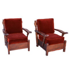 Pair of 1930's Arm Chairs