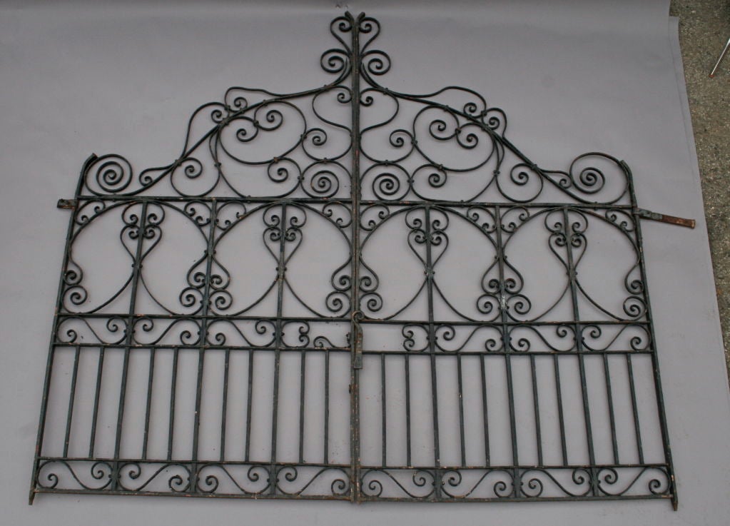 Beautifully crafted iron gates with fine attention to detail.