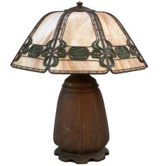 Exceptional Signed Handel Table Lamp