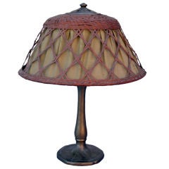 Antique Handel Table Lamp with Period Shade