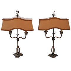 Pair of Spanish Revival Table Lamps