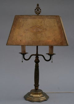 Original 1920's Table Lamp with Brass Base