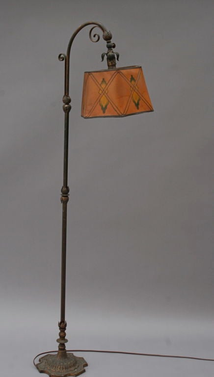 American Bridge Lamp With Parchment Shade