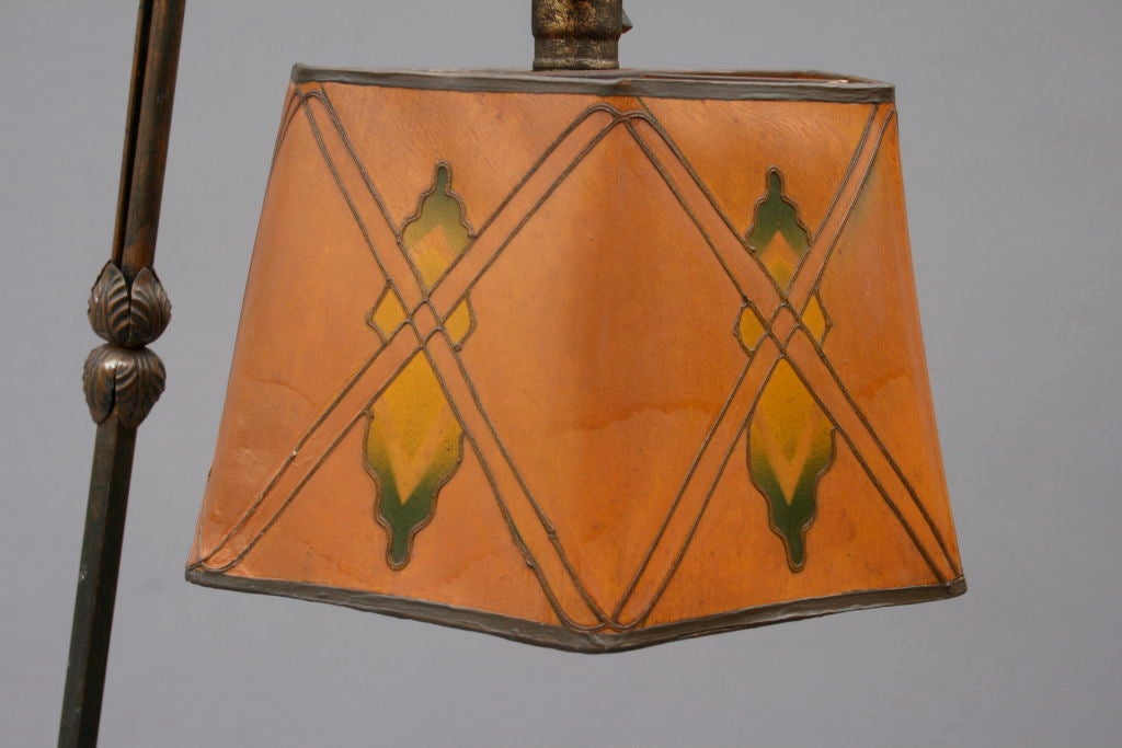Paper Bridge Lamp With Parchment Shade
