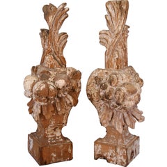 Antique Carved Wooden Corbels / Architectural Decorative Elements